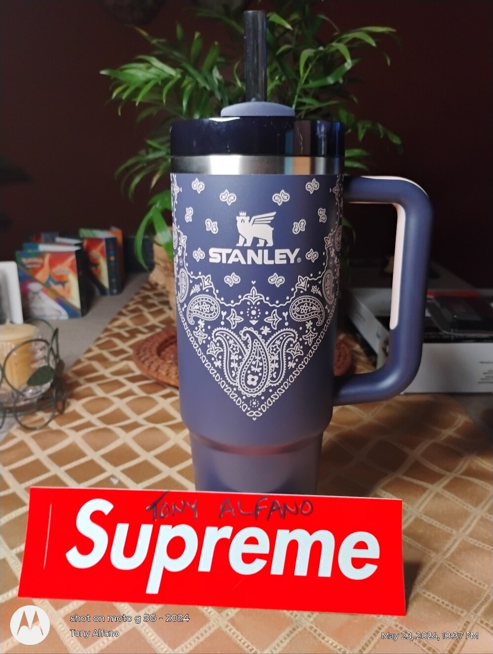 Stanley Blue Corn Paisley 30oz Quencher BNWT - In Hand Ships Fast